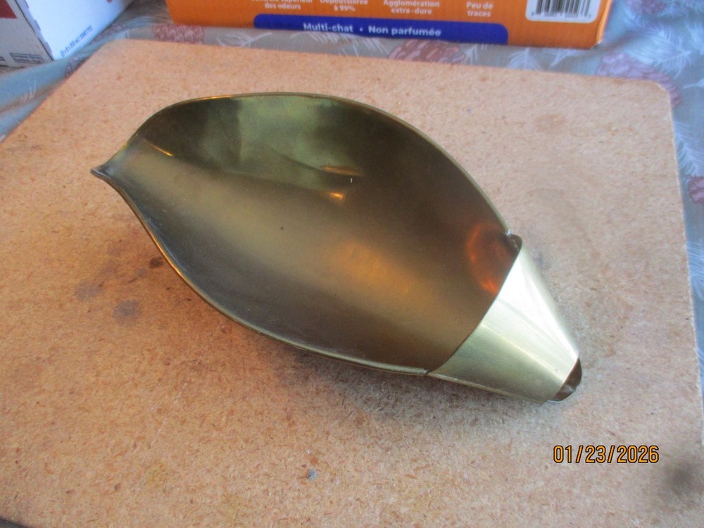 CIRCA 1910 CANDY SCALE SOLID BRASS TRAY ODD STYLE EXCELLENT DAYTON COMPUTING