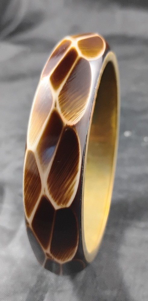Beautiful Brown And Brass Bangle