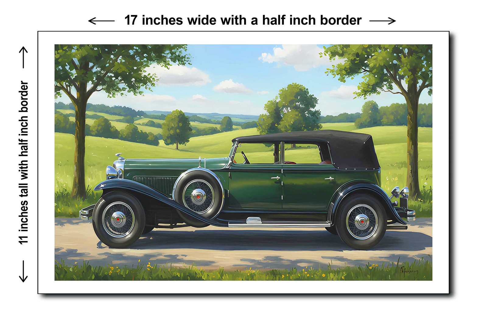 1929 Duesenberg Model J Murphy Sedan 1 - 11x17 Poster Art Print