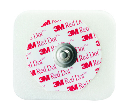 EKG Snap Electrode 3M Red Dot Monitoring Radiolucent 50 per Bag