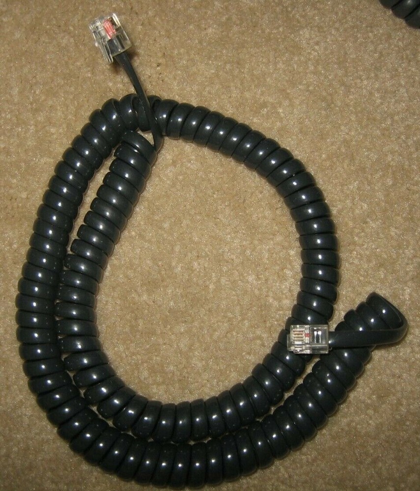 Two (2) OEM Vodavi Starplus Handset Black (Cords Optional)