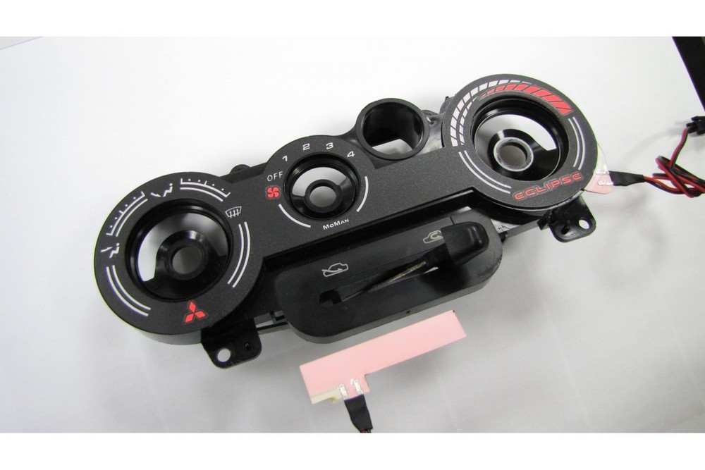 Mitsubishi Eclipse 2G - Heater Control Panel Glow Gauge Plasma Dials Tachoscheib