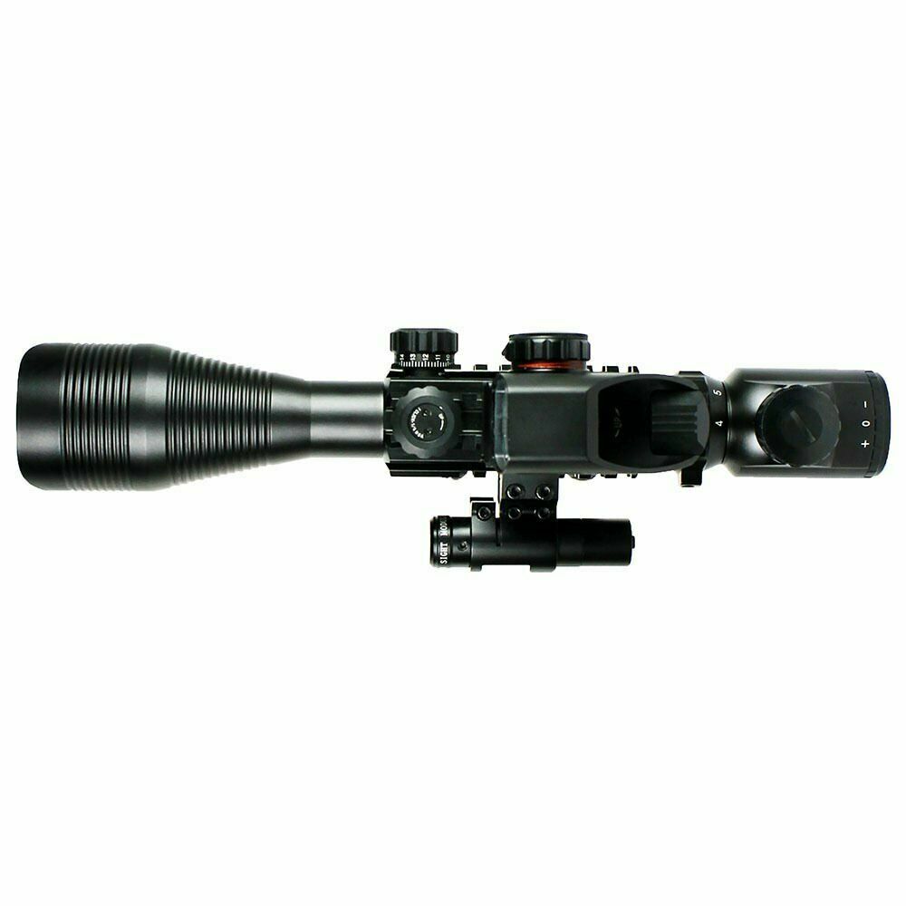 4-12X50 Rifle Scope R/G Mil-dot with Holographic Sight & Red Laser JG8