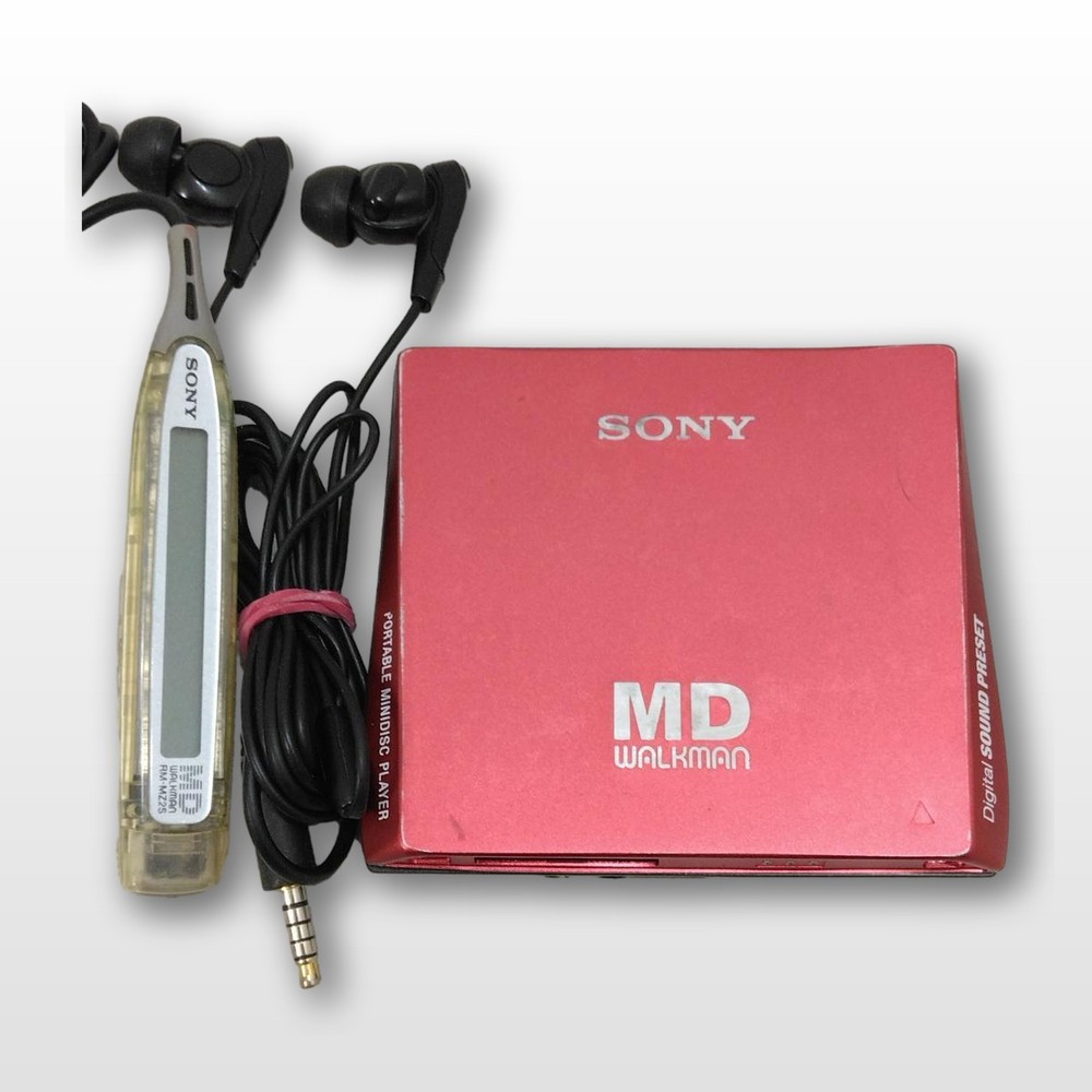 SONY MD WALKMAN MZ-E75 Portable MD Player Remote Used Junk AS-IS