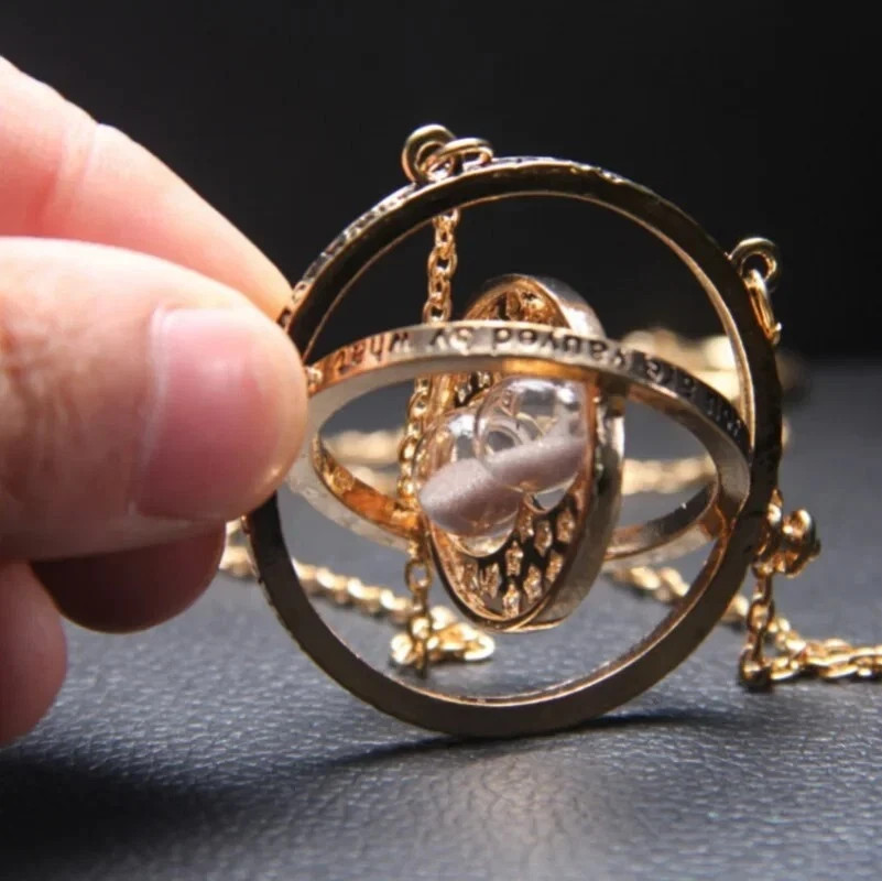 Harry Potter Time Turner Necklace Hermione Hourglass Pendant Gift Halloween US