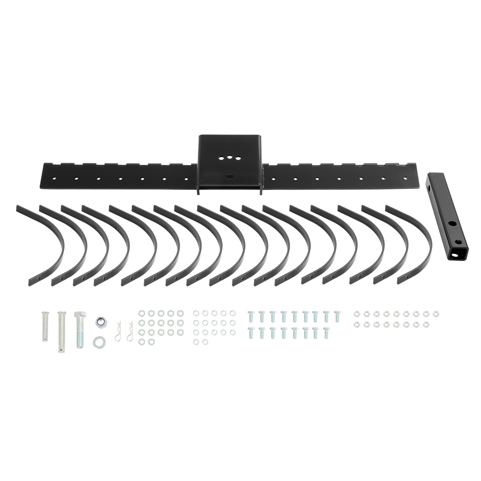 48" Landscape Rake Pine Straw Rake Rock Rake Fits 2" Receiver ATV/UTV Tractors