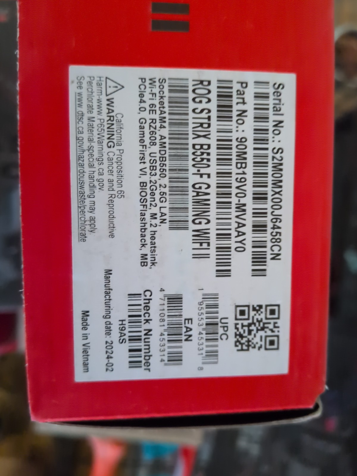 ASUS ROG Strix B550-F Gaming WiFi II AMD Socket AM4 ATX DDR4 Motherboard