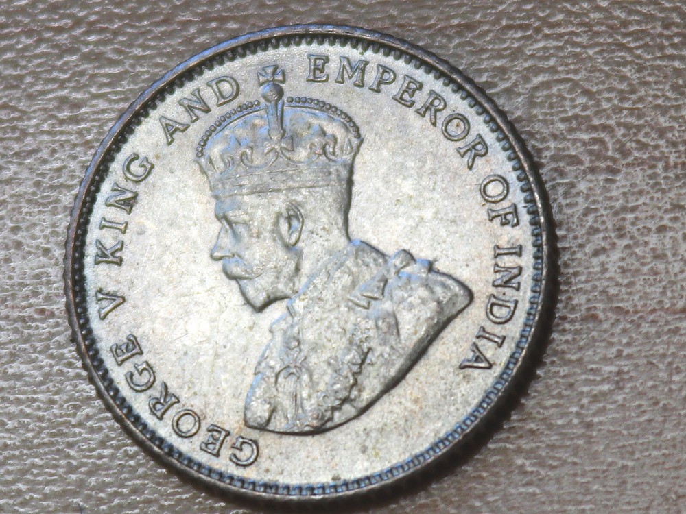 1927 Straits Settlements 10 Cents Silver