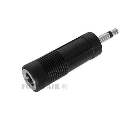 3.5mm 1/8" Mono Male Plug to 1/4" 6.35mm Female Jack Audio Converter Adapter