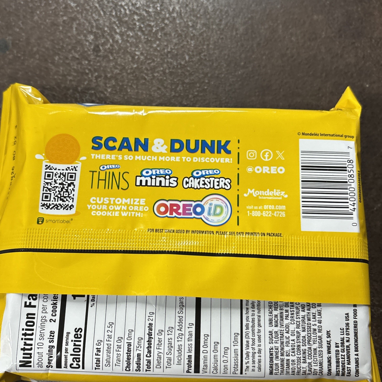 Nabisco Oreo Cookie Dough Flavored Crème Cookies Limited Edition 10.68oz