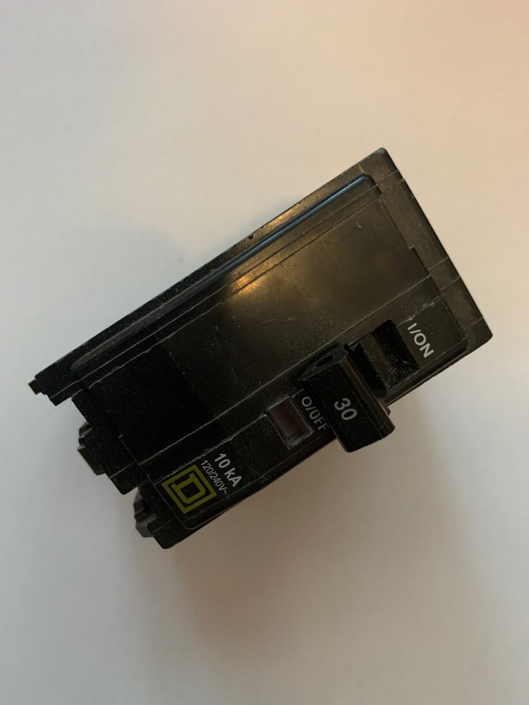SQUARE D 30 AMP DOUBLE POLE 2P 30A CIRCUIT BREAKER TESTED