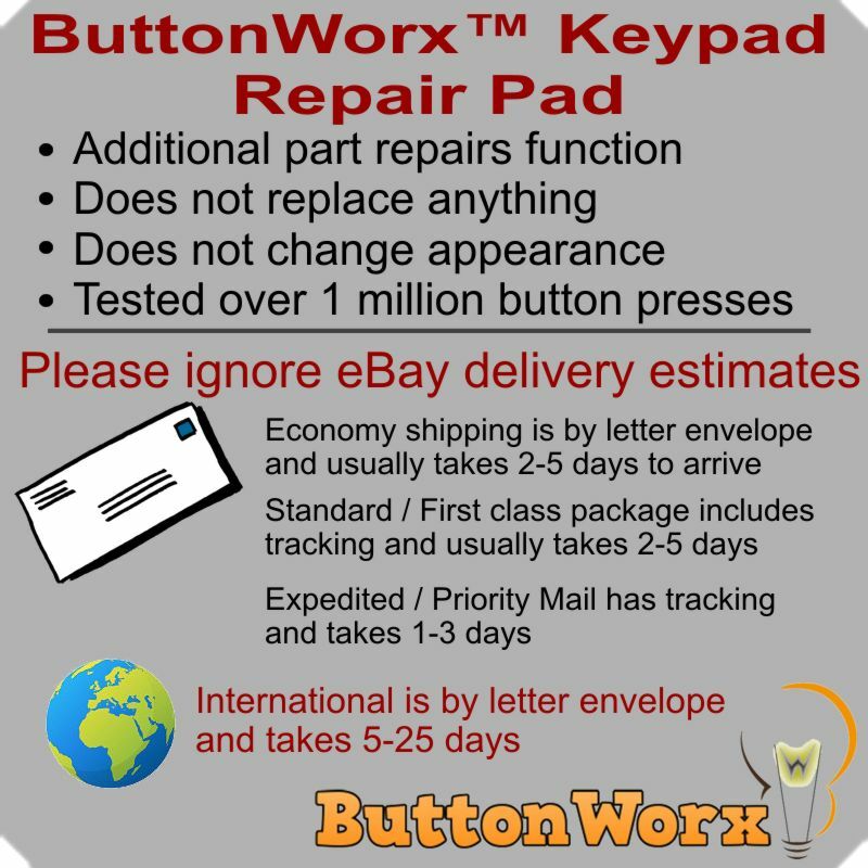 Button Repair Kit for Niles IntelliPad Ci Select Master Keypad