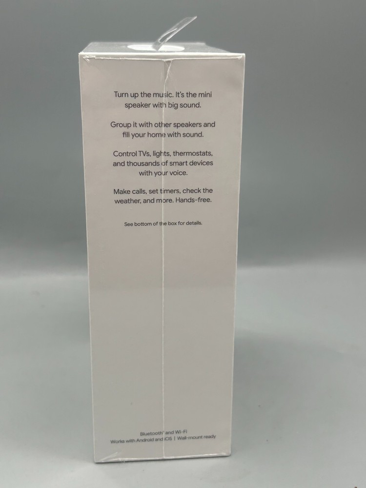 Google Nest Mini (2nd Generation) Smart Speaker - Chalk - Sealed