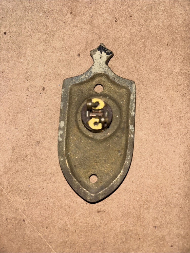 Vintage Solid brass doorbell button