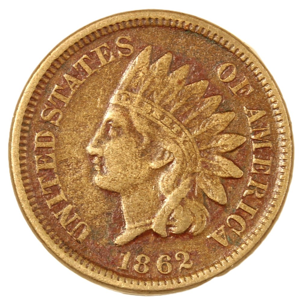 1862 1C Indian Cent- Choice EF-SMH984