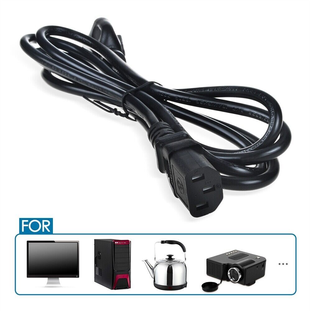 UL 6ft AC Power Cord For ‎ZENY ZENYJA01700121 Viration PlatForm Exercise Machine