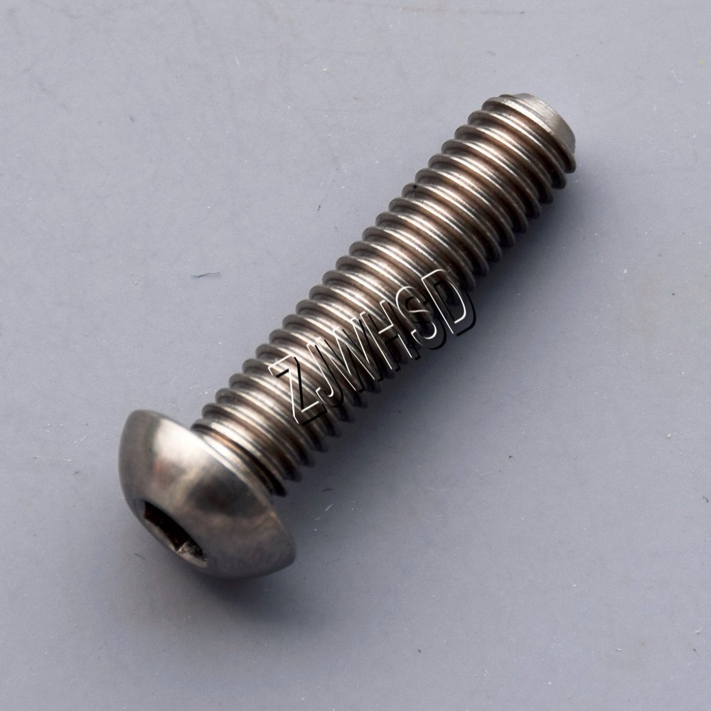 M6 x 25 Ti Titanium Screw Bolt Allen Hex Socket Button Head / Aerospace Grade