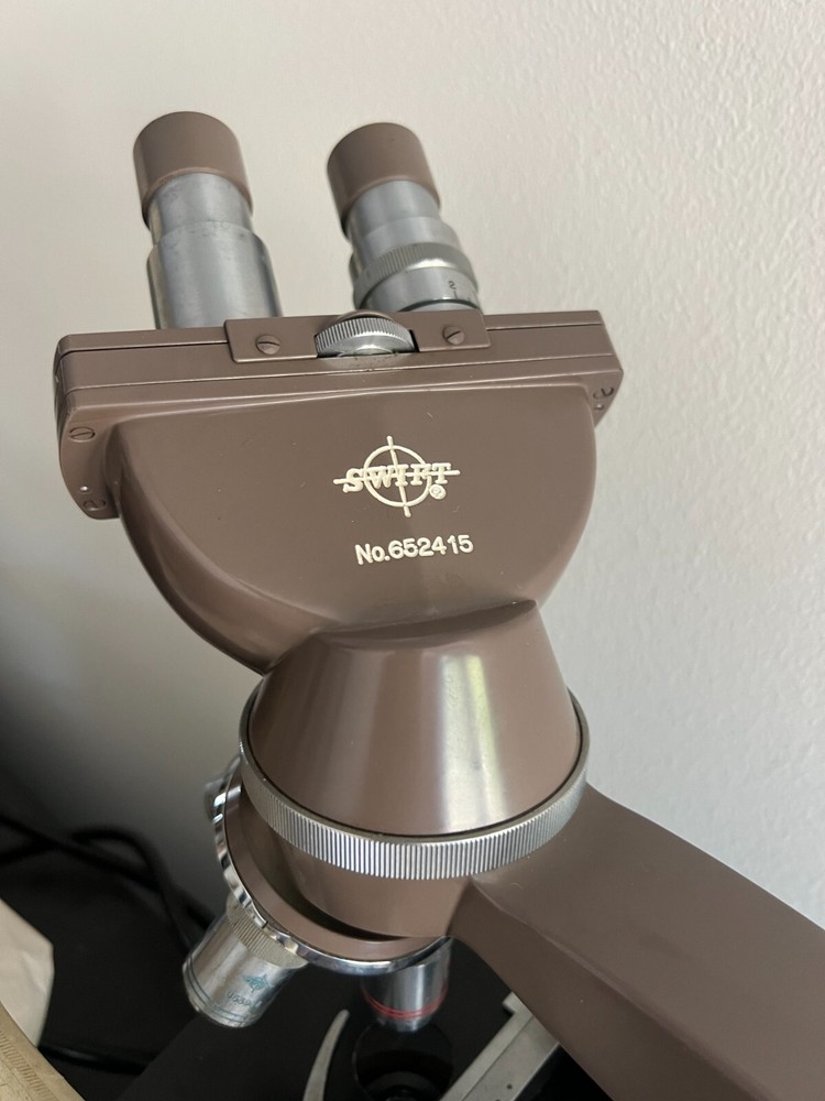 Vintage Swift No. 652415 Microscope with 4 Lenses
