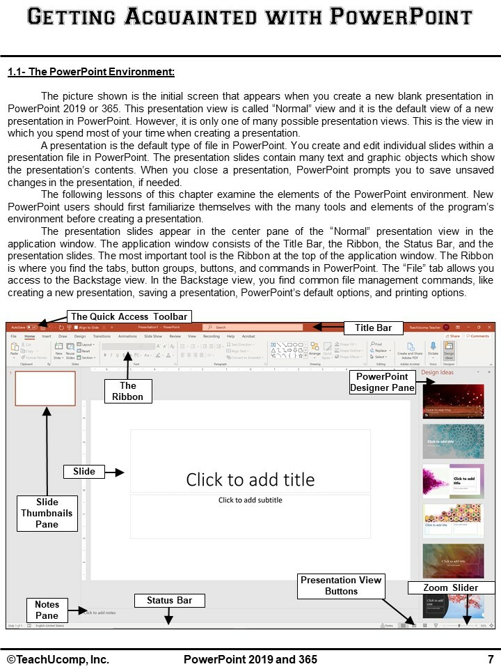 MICROSOFT POWERPOINT 2019 DELUXE Training Tutorial Course and Reference Guide