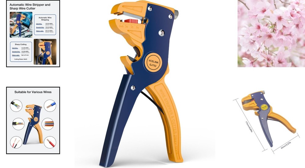 Professional Eagle Nose Wire Stripper - Effortless Wire Stripping Tool 7-Inch