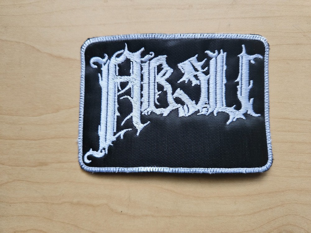 ABSU, SEW ON WHITE, WHITE BORDER EMBROIDERED PATCH