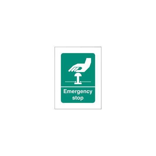 RT06155 Hard Plastic Stop Emergency Sign 16005A