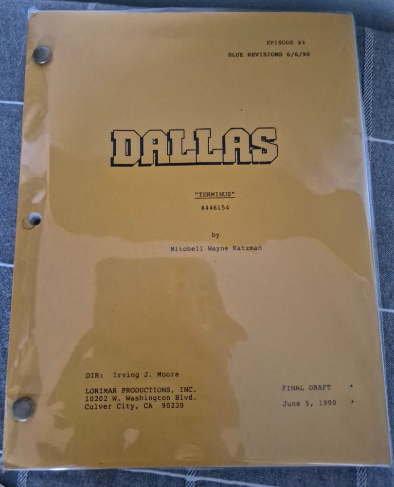 Dallas Script Terminus Sheree J. Wilson Patrick Duffy Final Draft Paris 1990