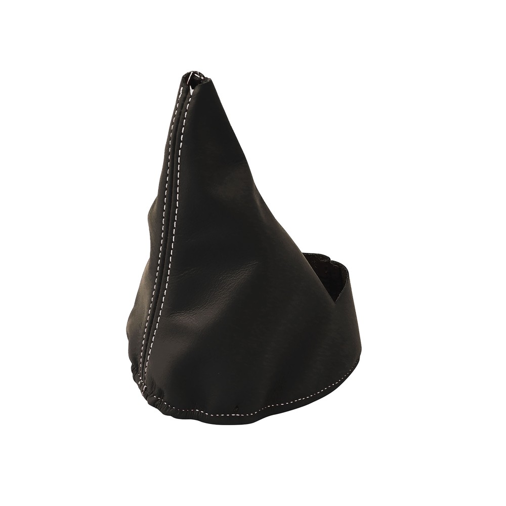 Automatic Shift Boot - Black Leather W/White Stitching for 1997-2004 C5 Corvette