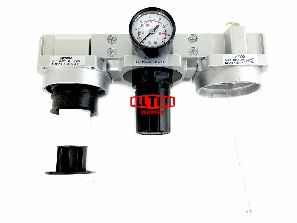 3/4" BEST PARTICULATE FILTER REGULATOR LUBRICATOR COMPRESSED AIR Auto Drain
