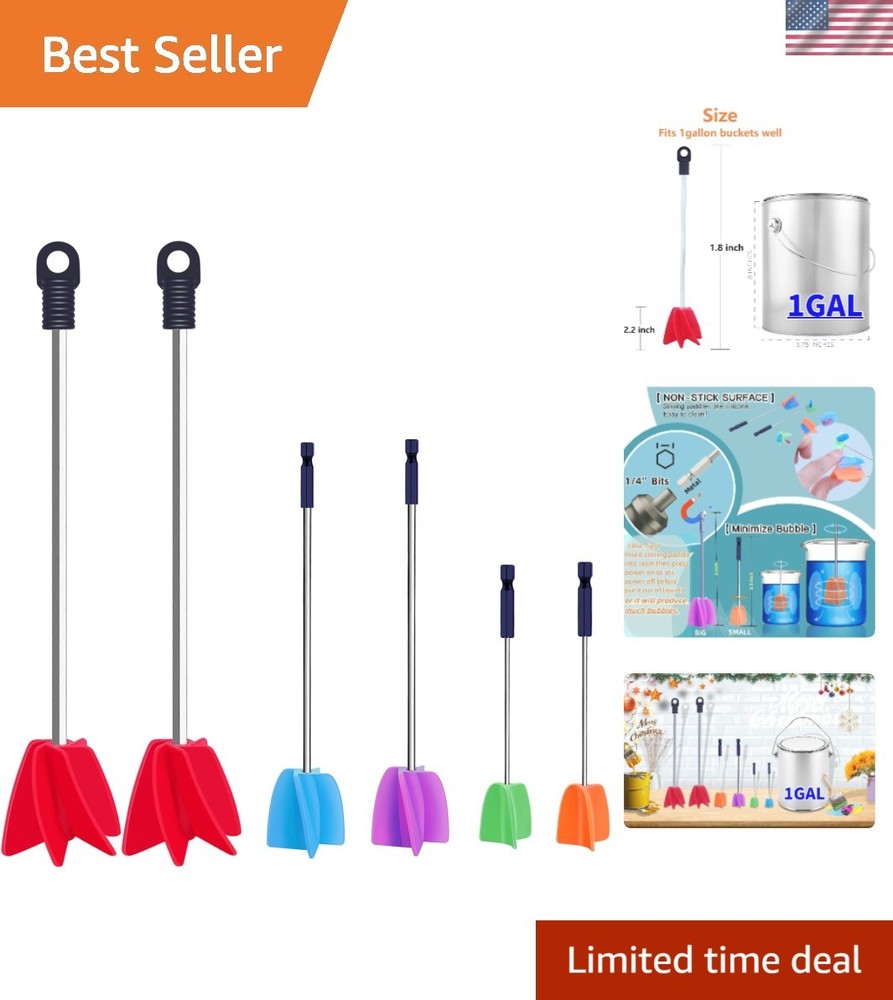 High-Quality 6 Pack Paint & Epoxy Mixer for Drill - Time-Saving Mixing Solution
