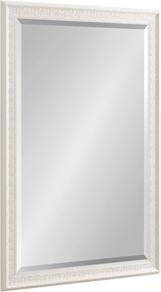 Alysia Decorative Frame Rectangle Wall Mirror 26.5x32.5 White