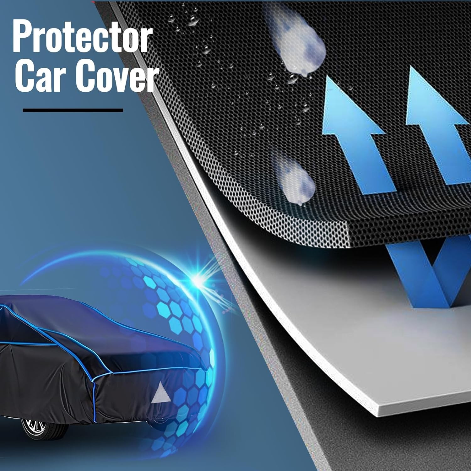 Hail Protector Car Cover, Windshield Hail Protectors, Anti Hail Thickened Multi-
