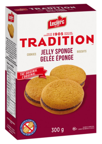 Leclerc Tradition Cookie Jelly Sponge 300g (2 Pack)