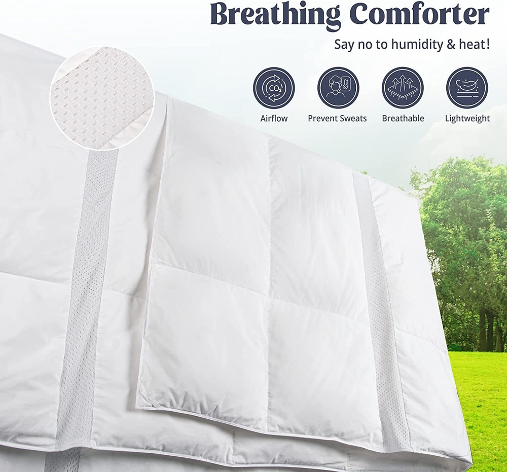 Puredown Cooling Summer Comforter Breathable Mesh Spliced Oversize Blanket