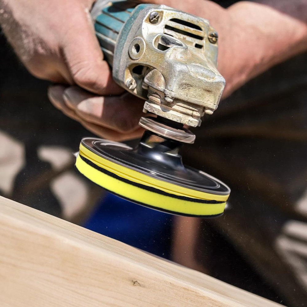 2Pcs 5 inch Hook Loop Soft Foam Interface Sanding Disc Sander Buffer Backing Pad