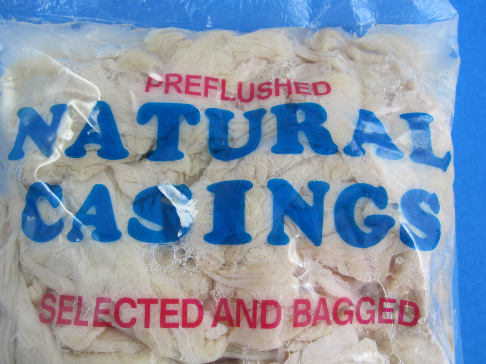 600 Links Sausage Natural Hog ONE FULL HANK of LONG Pork Casings Lining gut