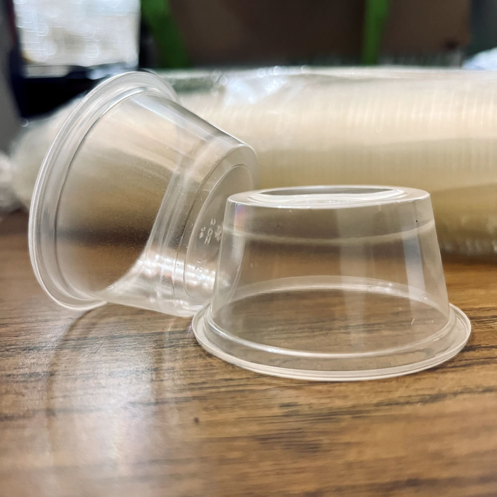 2oz PP Plastic Portion Cups - Clear - 2,500 ct