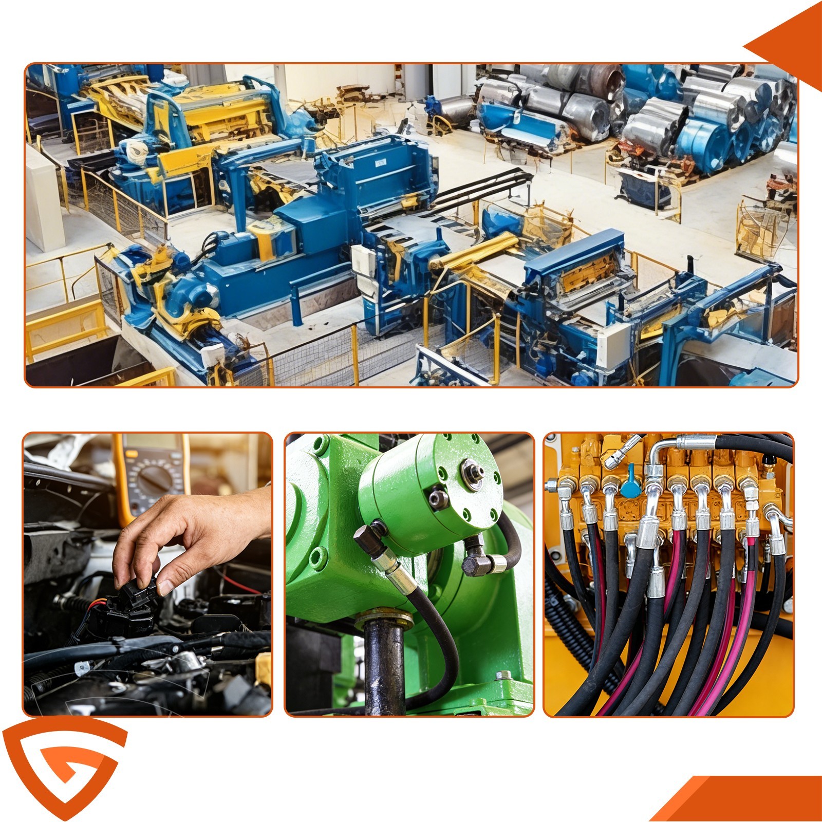 Hydraulic Hose Crimper Pipe Clamping Machine With 8 Sets Dies 10mm-30mm 5600KN