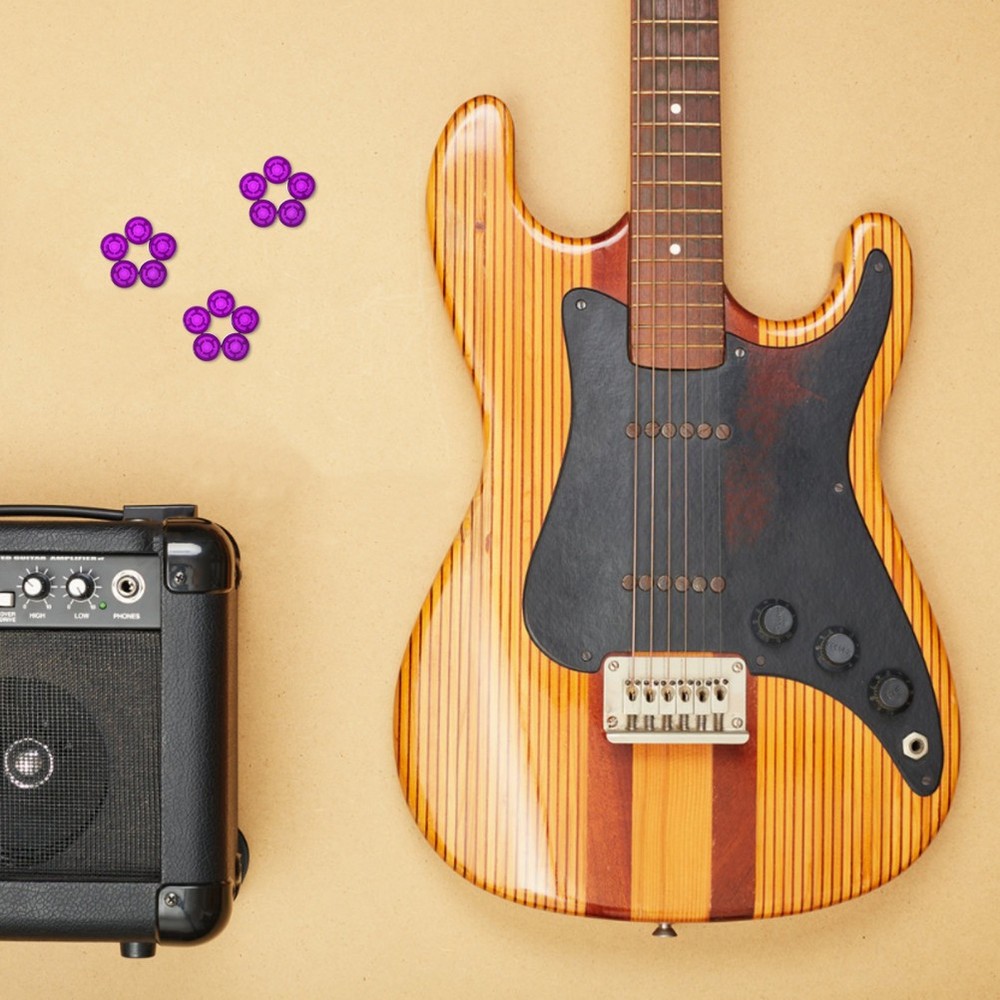 15pcs Guitar Pedal Knobs: Plastic Caps For Effects Pedal Knobs - Electric