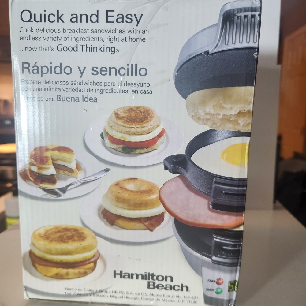 Hamilton Beach 25475 Breakfast Sandwich Maker - Silver
