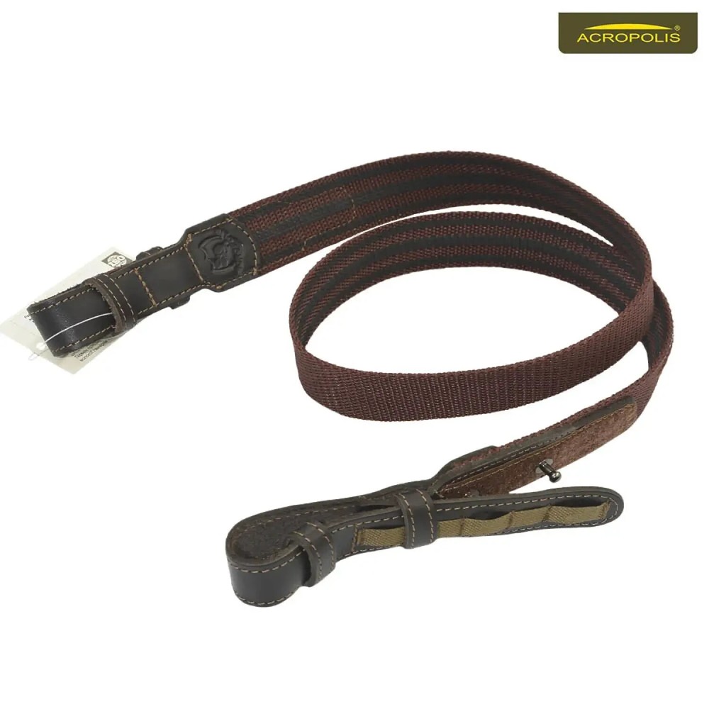 High-quality Textile Rifle Sling with Leather Elements, Hunting Gift