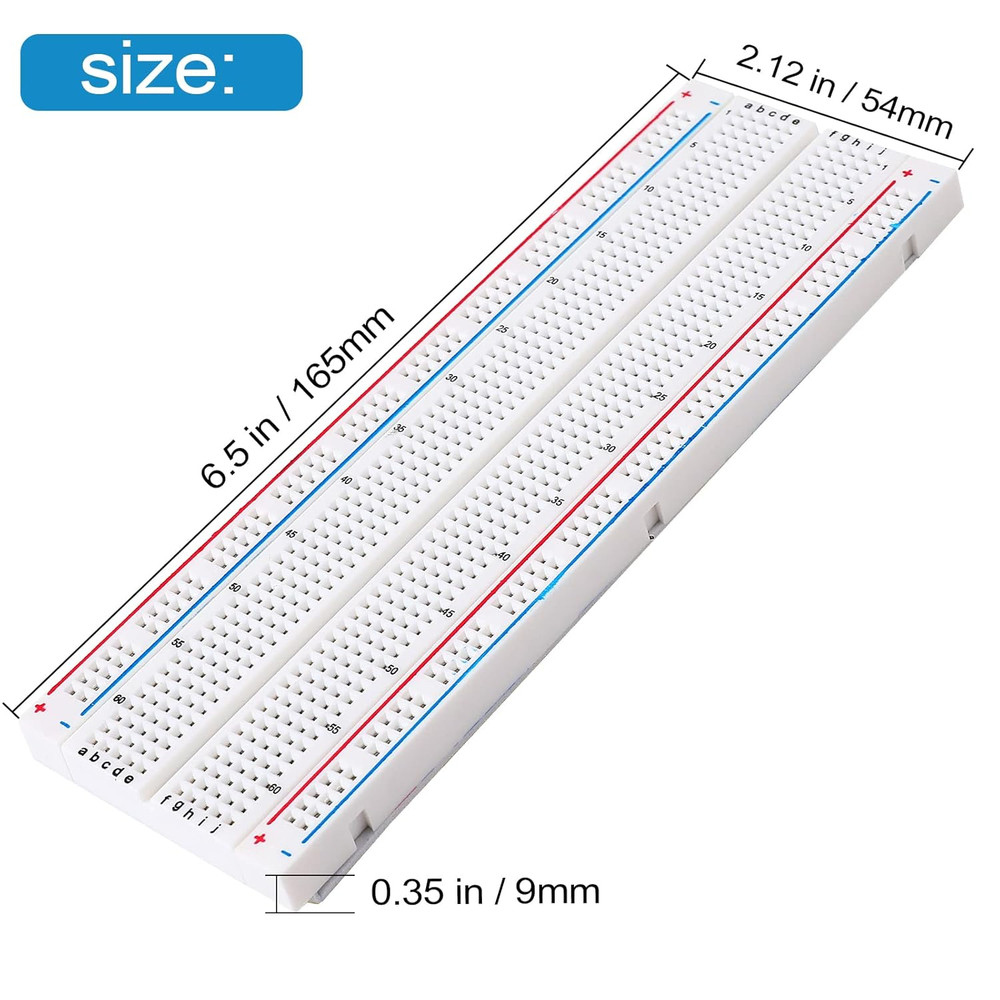 3 Set of Solderless Prototype Breadboard 830 Tie Points Breadboard