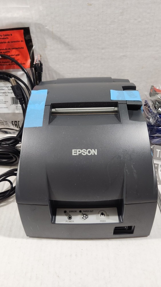 Epson TM-U220B Pos Kitchen Receipt Printer ETHERNET Network. New Open Box