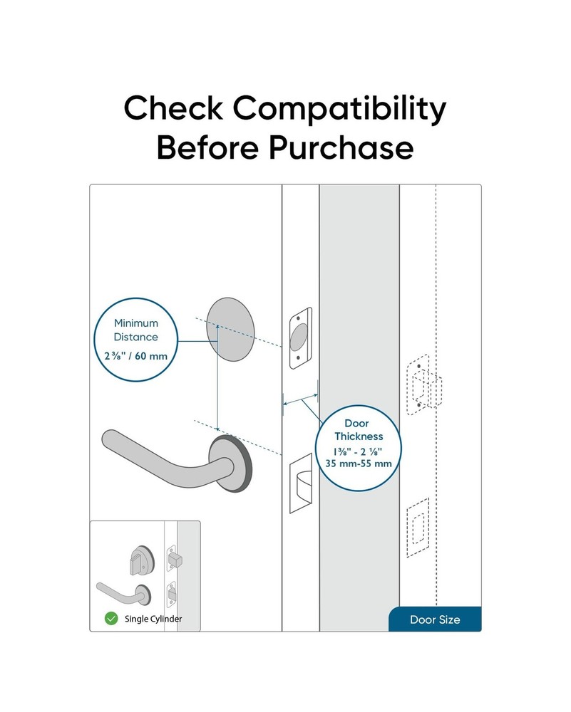 eufy Security Smart Lock S230, Keyless Fingerprint Lock for Front Door, Easy ...