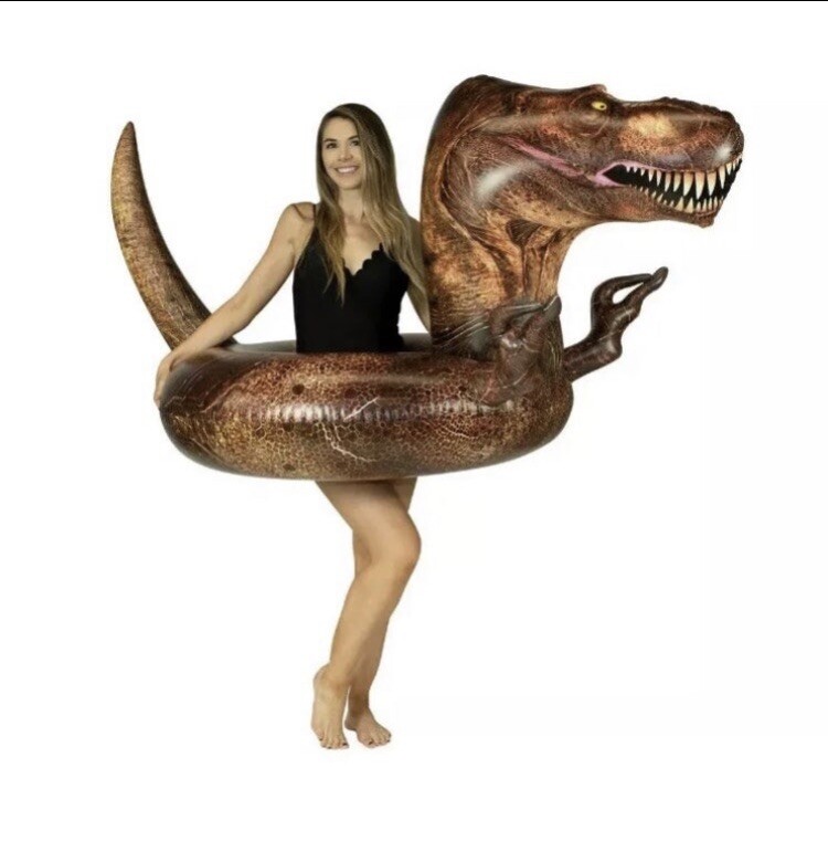 T-Rex Dinosaur Pool Tube Float Pool Candy 5 ft. long Dino