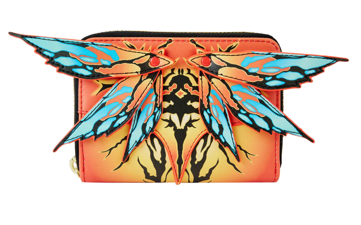 Loungefly Disney Avatar 2 Taruk Banshee Moveable Wings Zip Around Wallet- NWT