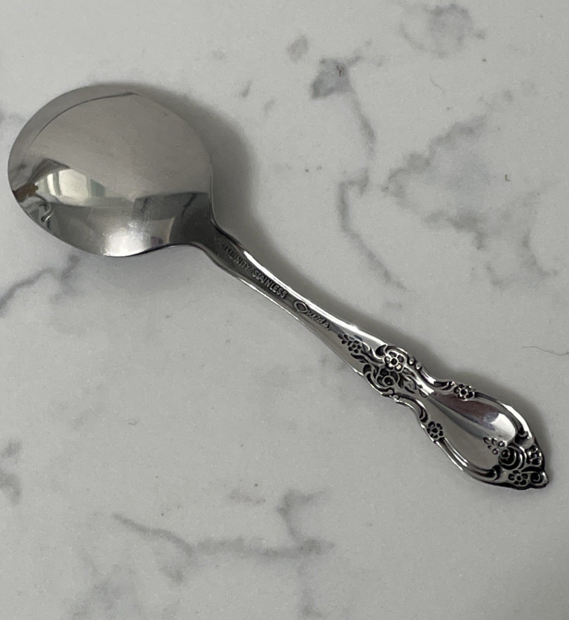 Oneida Community Child Knife, Fork, Spoon 3 Pc Stainless Flatware Set Vintage