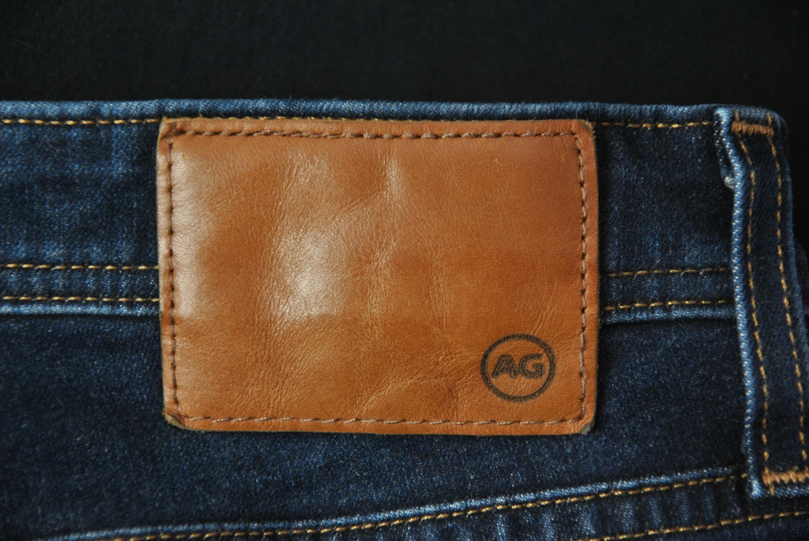 AG Adriano Goldschmied Tellis Jeans Blue Stretch Denim Size 38 X 31 9326G