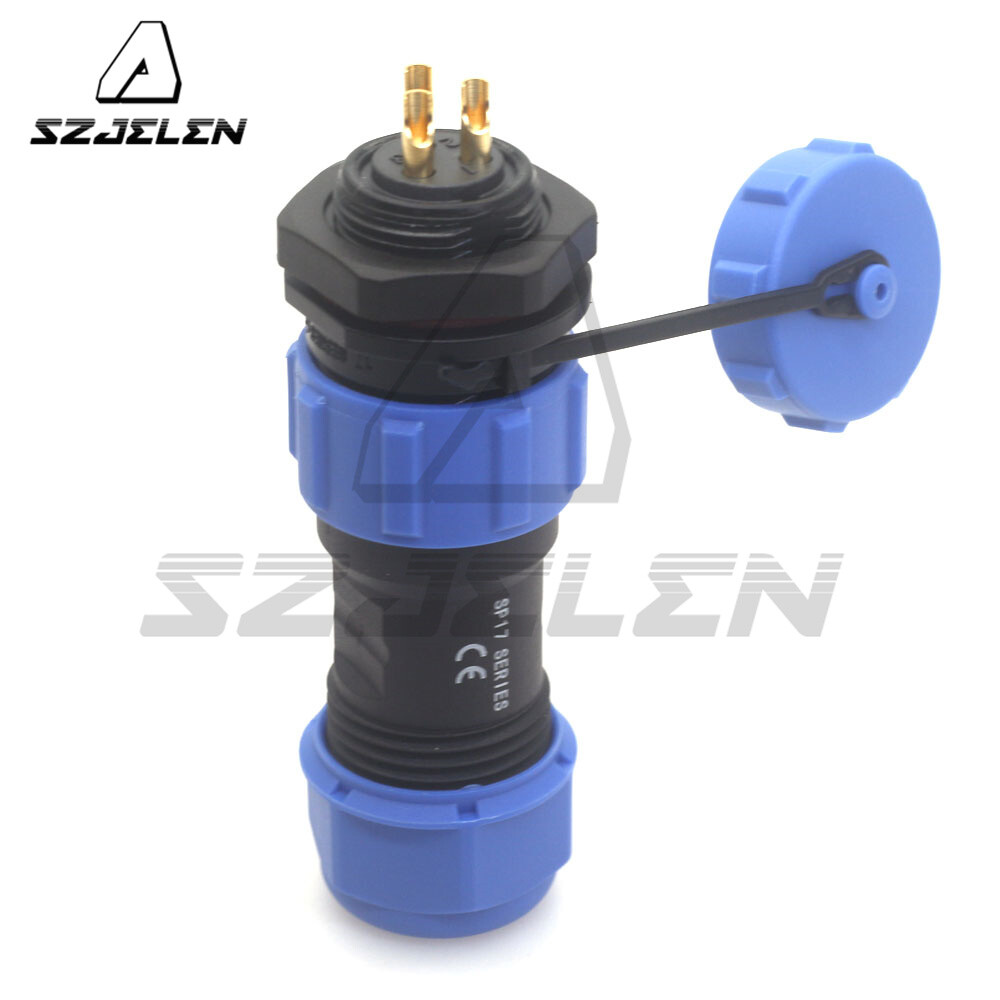 SP17 3Pin Panel Mount Wire Connector,IP67 Waterproof Cable Connector Plug Socket