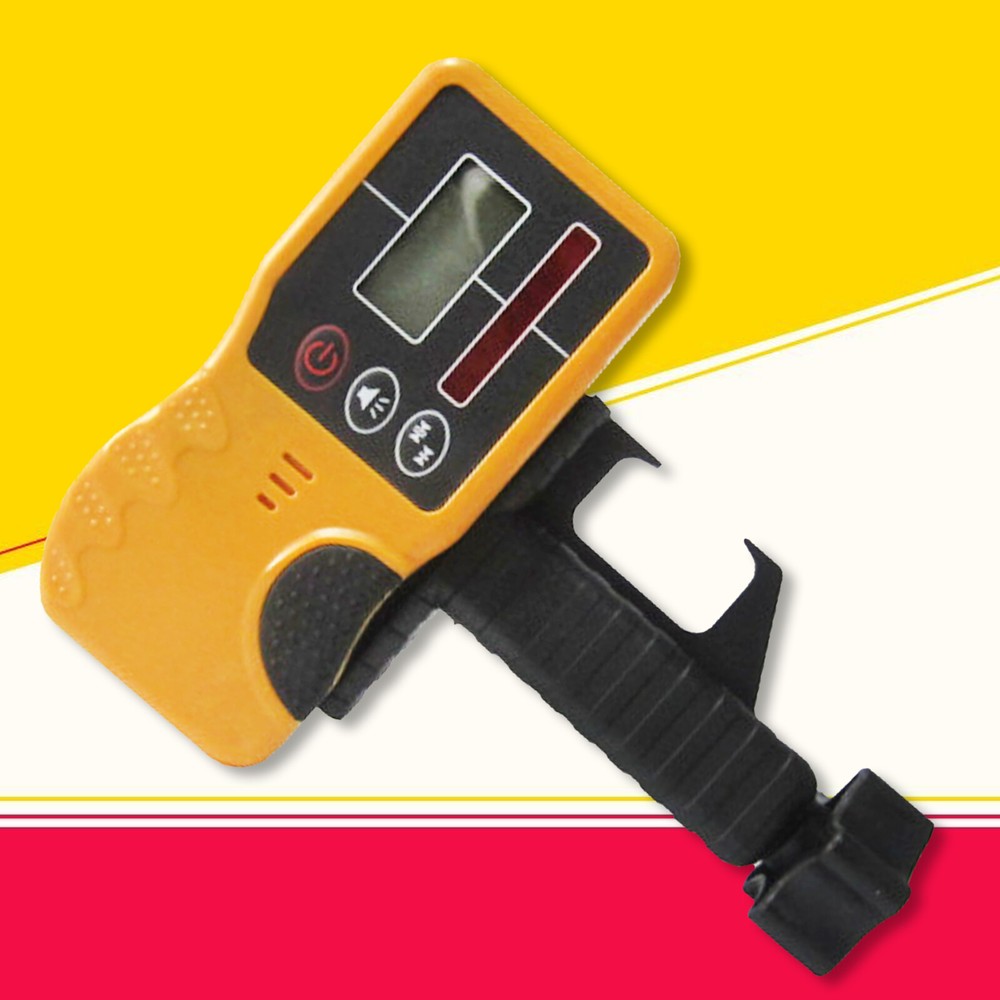 360°universal Red Beam spectra Laser Level Detector rotary Receiver + Bracket